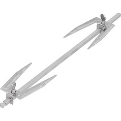 Rotating Barbecue Skewer 27 cm Stainless Steel Grill Meat Needles Rotisserie Fork Roasting Chicken Fish Forks Rotisserie for Home Picnic BBQ Camping