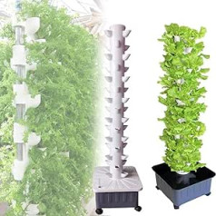 MOXAC 45 Hole Hydroponic Growth Storm Vertical Hydroponic Growing System Indoor Soillless Growing Growth Storm Aeroponics Growing Kit with Moisture Pump