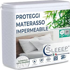 Sleeep Waterproof Mattress Protector, 90 x 190 cm, Fitted Sheet, Hypoallergenic, Mite-Proof, Eco-Friendly, Bamboo Fibre, Ultra Soft, Non-Disposable, Soft, Premium Quality