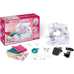 Maped - Sewing Machine with 4 Trendy Designs - Complete Kit for Beginners with Safety System - Ages 8+