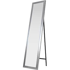 King Home S1710528 Floor Mirror with Frame, Silver, 30 x 150 H
