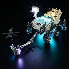 YEABRICKS LED Light for Lego-42158 Technic NASA Mars Rover Perseverance Building Blocks Model (Lego Set Not Included)