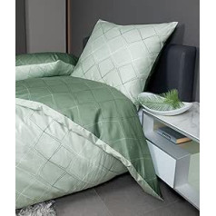 Janine J.D. 87053-06 Maco Satin Bed Linen 1 Duvet Cover 135 x 200 cm and 1 Pillowcase 80 x 80 cm