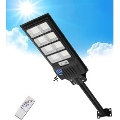 Sararoom 400 W Solar Street Light for Outdoor Use, 720 LED Solar Lights with Motion Sensor, IP65 Waterproof, Outdoor Solar Path Light, 6500 K Street Lamp, Safety Light with Remote Control for Garden