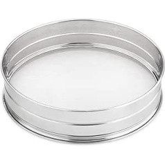 thermohauser Sieve Large Stainless Steel Fine Mesh Size 2.5 x 1.4 mm Diameter 35.0 cm