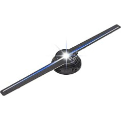 Dilwe 3D Projection Advertising Machine, HD 3D 616 Pieces, 42 cm, 4 Fan Blade Fan, 3D Hologram, 1600 x 616 LED Rotary Pictures, Multifunctional Hologram Projector, 3D Hologram Projector (DF-42)