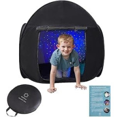 Sensory Tent for Kids to Play and Relax | Autism Aid SPD, Anxiety, Lack of Concentration | Dark Pop-up Cave for Autistic Children | for Home or School | Single