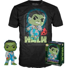 Funko Pop! Marvel Avengers Endgame: Hulk T-Shirt and Glow in the Dark Exclusive Pop! #451 (Large)