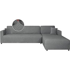 Ystyle Couch Cover L Shape Stretch, Sofa Cover Waterproof Sofa Cover Corner Sofa L Shape, Universal Sofa Cover Corner Sofa, Couch Cover L Shape Sofa Protector Protective Cover (2 Seater + 3 Seater,