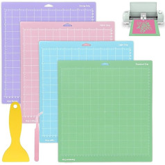 VEGCOO 4 Cricut Cutting Mats 12 x 12 Inches for Cricut Maker/Maker3/Explore 3/Air 2/Air/One Ideal Accessory for Cricut