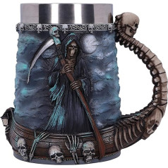 Nemesis Now River Styx Grim Reaper Resin Tankard, Blue, 17.5 cm