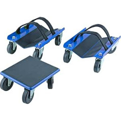 KASTFORCE Schneemobil-Dollies mit Vollgummi-Pad-Schutz, robuste Rollen, trägt bis zu 682 kg, V-Slide mit 6,3 cm Lenkrollen, 2 Paar robuste Gurte, KF2020