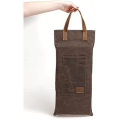 Livlig53 Garden Kneeling Cushion Made of Waxed Canvas and Leather Handle Suitable for Garden, Workshop and Seat Cushion Colour: Brown