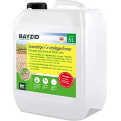 2 x 5 L Bayzi® Stone Cleaner / Green Growth Remover Concentrate Against Moss, Algae and Green Plant