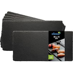 3-ply square slate plate with silicone feet, antique break edges, dessert display, birthday, wedding and other banquets, slate size: 15 x 15 cm, 24 x 24 cm, 32 x 32 cm, thickness: 5 - 7 mm.