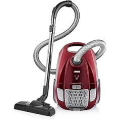 Princess 333001 Power Deluxe Staubsauger – Staubsauger mit Beutel, red, einheitsgröße, 01.333001.01.001