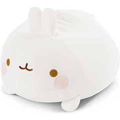 NICI 47752 Cushion Rabbit Molang Figural 30 x 40 cm Plush Cuddly Toy Kawaii Pack of 1 White