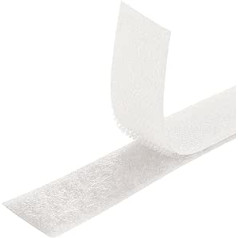 MARARDI Velcro Tape [White] Velcro for Sewing Double-Sided [25 Metres x 30 mm] Hook and Loop [Not Self-Adhesive] Extra Strong and Durable Strips for Clothing Crafts DIY