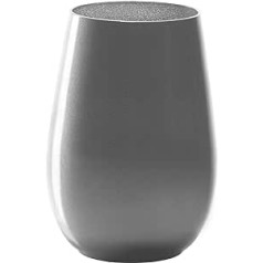 Stölzle Lausitz Elements Glasses 465 ml I Drinking Glasses Set of 6 I Cocktail Glasses Dishwasher Safe with High Shock Resistance I Universal Glasses as Water Glasses Juice Glasses I Silver