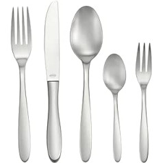 RÖSLE CULTURE Cutlery Set 30 Pieces, High-Quality Cutlery Set for 6 People Made of 18/10 Stainless Steel, Blade Steel, Matt Polished, Dishwasher Safe