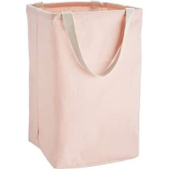 Amazon Basics Rectangular Fabric Storage Basket Tall Cube Dusky Pink