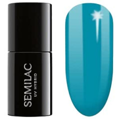 Semilac UV Nagellack Hybrid 449 Captain's Blue 7ml Kollektion Neonz