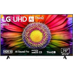 LG 75UR80006LJ 190 cm (75 Inch) UHD TV (Active HDR, 60 Hz, Smart TV) [Model Year 2023]