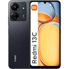 Xiaomi Redmi 13C Unlocked Smartphone 6GB RAM 128GB ROM 6.74 Inch 90Hz Display 50MP Triple Camera 5000mAh Battery 18W Fast Charging Octa-core Processor Dual SIM MIUI 14 (Midnight Black)