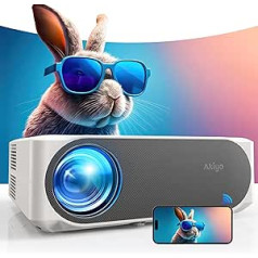 Projector, Full HD 1080P 20000 Lumen Projector 5G WiFi Bluetooth AKIYO Projector 4K Support, Home Cinema Video Projector Maximum 300 Inch Display Projector with Dust Net Compatible with TV