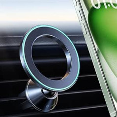 VICSEED Full Metal Mobile Phone Holder for Mgasafe Car Mount [20 x N55 Strongest Magnets] Mobile Phone Holder Car Magnet Ventilation [Integrated Metal Clip] Car Holder for iPhone 15 14 13 12 Samsung