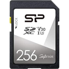 Silicon Power 256GB SDXC UHS-I U3 V30 Superior Memory Card