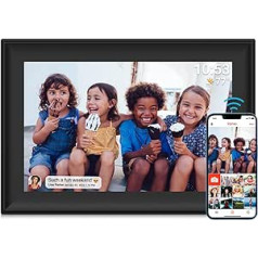 FRAMEO Digital Photo Frame, WiFi 10.1 Inch Digital Picture Frame, Motion Sensor, Auto Rotation, Built-in 32GB Memory, 1280 x 800 Touch Screen, Share Moments Instantly via Frameo App