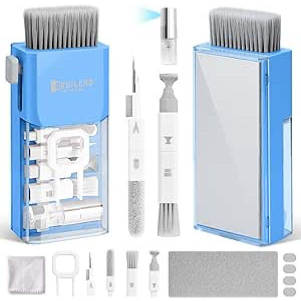 Keyboard Cleaning Kit, 10 in 1 Screen Cleaner Kit for iPhone Pro Mobile Phone, Keyboard Cleaner with Brush, Keyboard Cleaner, Laptop Cleaner for Tablet, Computer, PC Monitor, Camera with Patent Sky