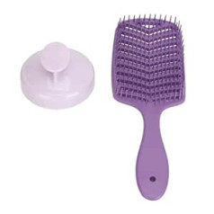 ‎Luckdano Scalp Brush for Hair Massage, Detangling, Dandruff Removal, Deep Penetration, Flexible Bristles, Hollow Out, Hair Care Tool