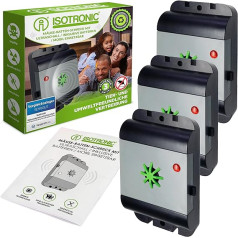 ISOTRONIC Mouse Repellent / Rat Repellent with Ultrasound, Rainproof, Test Winner Electronic Pest Repeller for Home, Basement, Garden, Mice and Rats Repel Without Chemicals