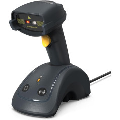 Inateck Wireless Barcode Scanner 2D, QR Code Scanner, Mega Pixel, 2600 mAh Battery, with Smart Base, Screen Scanning, BCST-91