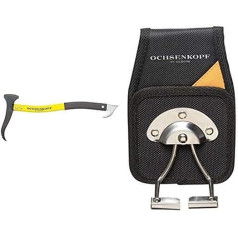 Ochsenkopf OX 172 SCH-0500 Aluminium Hand Sappie with Blade, 50 cm Forestry Tools, Yellow, 50 x 25 x 5 cm & Forestry Tools, Sappie Holder, Black, 16 x 10.5 x 0.5 cm, OX 126-000000000000000000000000000