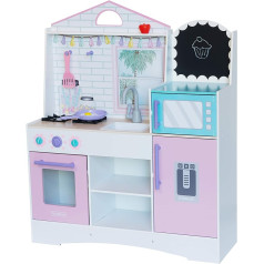 KidKraft 10119 Dreamy Delights Wooden Play Kitchen in Pink with Accessories