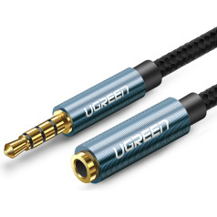 Pagarinātāja kabeļa audio adapteris AUX mini ligzda 3,5 mm 1,5 m zils