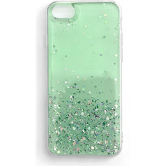 Spīdīgs korpusa vāciņš ar spīdumiem Xiaomi Poco M3 / Xiaomi Redmi 9T Star Glitter green