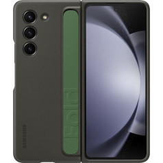 Samsung Silikona maciņš priekš Samsung Galaxy Z Fold 5 ar statīvu un siksniņu, melns