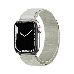 Siksniņa ar Alpu tērauda sprādzi priekš Apple Watch 38 / 40 / 41 mm sudraba
