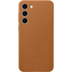 Samsung Korpuss no dabīgas ādas priekš Samsung Galaxy S23+ Leather Cover kamieļa