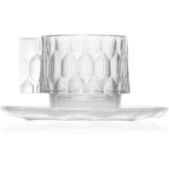 Kartell Jellies Family Cup & Saucer Transparent Clear