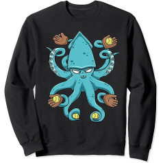 Softball Frauen Softball Teen Mädchen Octopus Softball Sweatshirt