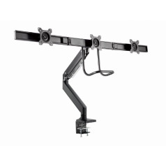 Gembird desk adjustable arm/holder for 3 monitors 17-27, Vesa 100x100mm, up to 6 kg