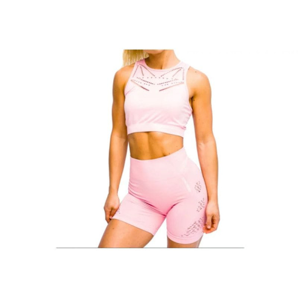 Gymhero Venice Beach Top Short Bra W BRA-SHORTMILKSHAKE / S