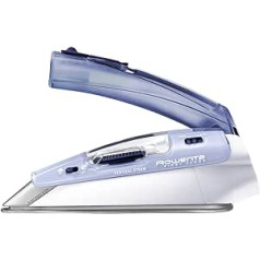 Rowenta Focus Travel Iron DA1510 | Max. 1000 W | 45 g/min Steam Boost | Vertical Steam | Folding Handle | Storage Bag | Steam Iron with 2 Operating Voltages (120 V, 240 V)