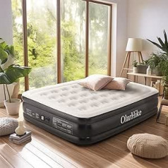OlarHike air mattress with built-in electric pump, air bed, self-inflating, premium guest bed, inflatable mattress for camping or home use