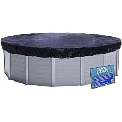 Quick Star Solar Tarpaulin Pool Round Diameter 420 cm for Pools 350 to 366 cm, 200 g/m2, Black